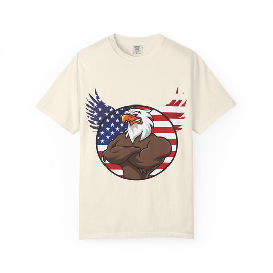 American Eagle graphic T-shirt featuring signature logo and trendy design, ideal for casual streetwear style.